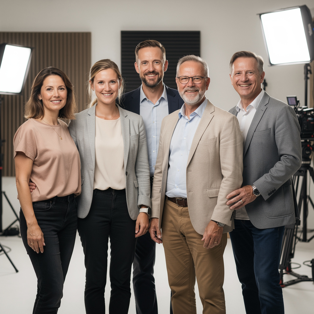 Portrait of the velvetixo production trainer team